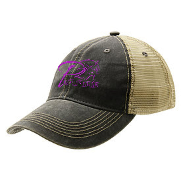 P2 Equestrian Trucker Hat- matte or glitter