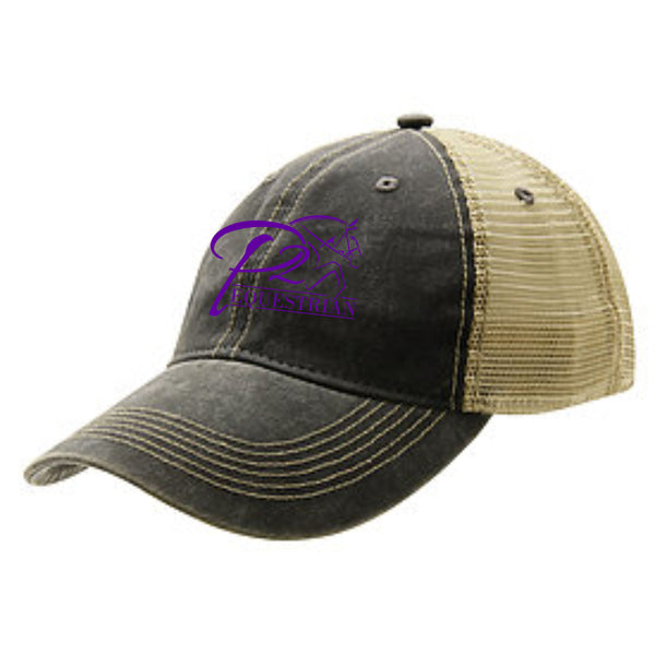 P2 Equestrian Trucker Hat- matte or glitter