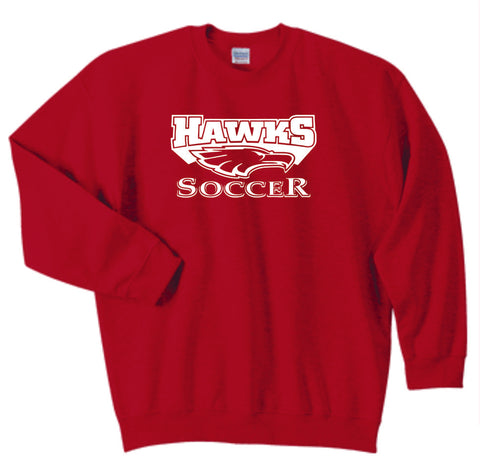 Colorado Hawks Soccer Crewneck Sweathshirt- Matte or Glitter