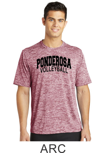 Pondo Volleyball Unisex Heather Wicking Tee- 4 Designs