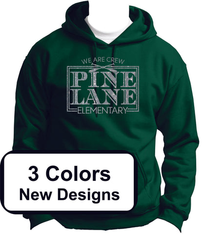 PLE New Design Hooded Sweatshirt- 3 Designs- Matte and Glitter