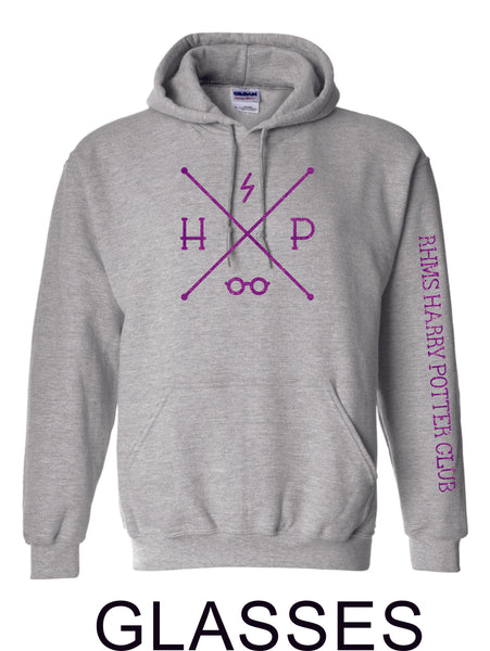 RHMS Harry Potter Club Basic Hoodie- 3 Designs- Matte or Glitter