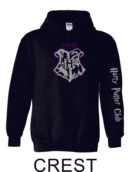 RHMS Harry Potter Club Basic Hoodie- 3 Designs- Matte or Glitter