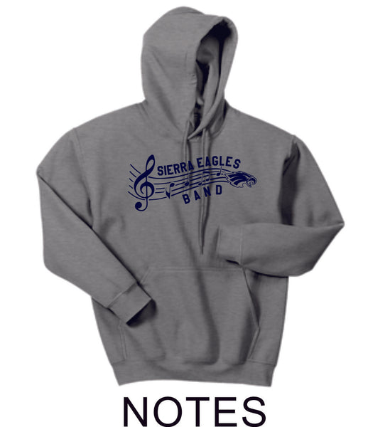 Sierra Music Basic  Hooded Sweatshirt- 3 Designs- Matte and Glitter