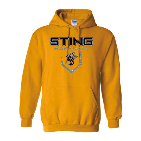 Sting Hooded Sweatshirt- New Logo- Matte and Glitter