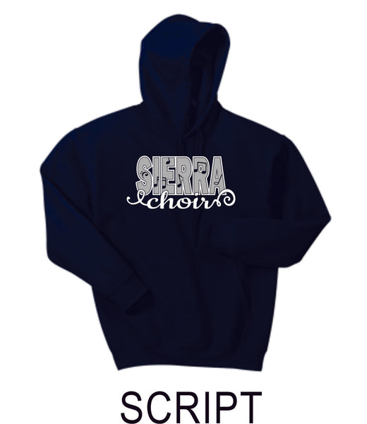 Sierra Music Basic  Hooded Sweatshirt- 3 Designs- Matte and Glitter