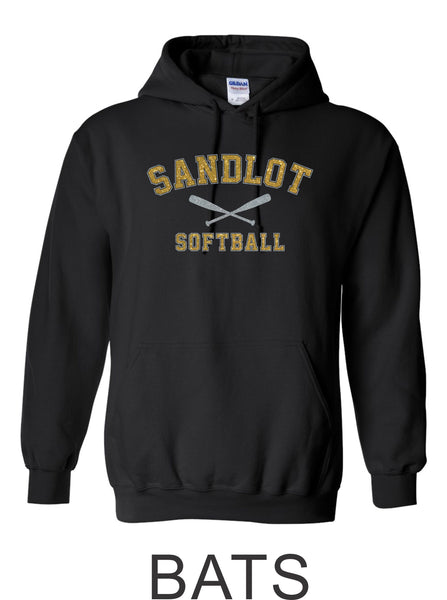 Sandlot Hooded Sweatshirt- 2 designs- Matte and Glitter