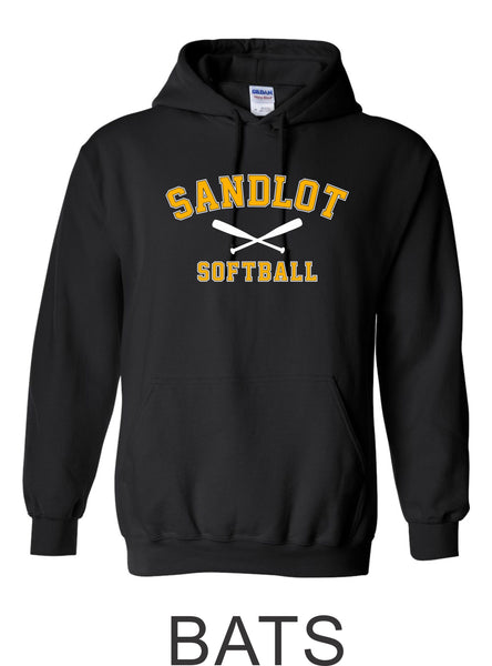 Sandlot Hooded Sweatshirt- 2 designs- Matte and Glitter