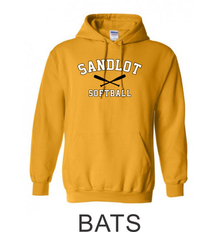 Sandlot Hooded Sweatshirt- 2 designs- Matte and Glitter