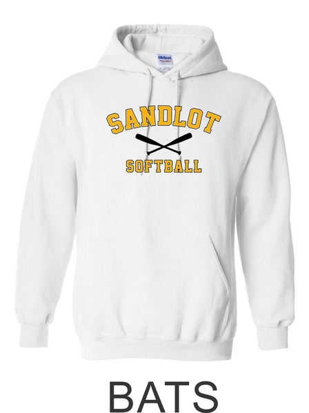 Sandlot Hooded Sweatshirt- 2 designs- Matte and Glitter