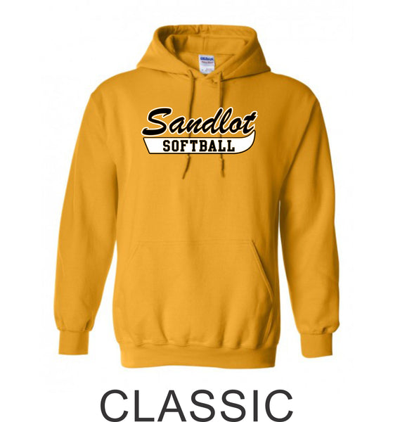 Sandlot Hooded Sweatshirt- 2 designs- Matte and Glitter