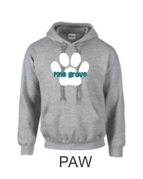 PGE Grey Hooded Sweatshirt - 7 Designs