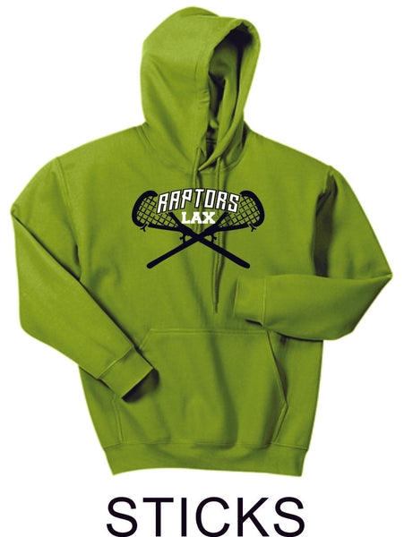 Raptors Lacrosse Hooded Sweatshirt- 5 designs- Matte or Glitter