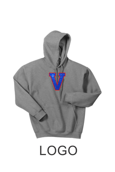 Vipers Hooded Sweatshirt- 3 designs- Matte and Glitter