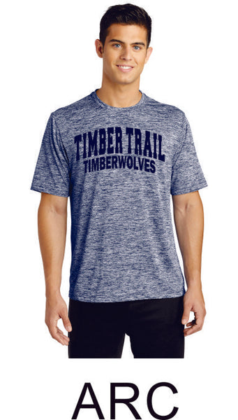 Timber Trail Heather Wicking Tee- Youth, Ladies, Unisex sizes- 5 Designs