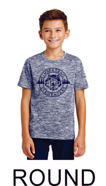 Timber Trail Heather Wicking Tee- Youth, Ladies, Unisex sizes- 5 Designs