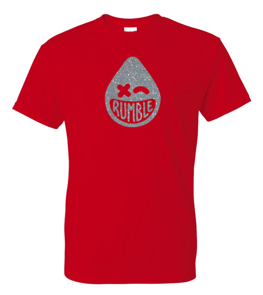 Rumble Staff Basic LARGE LOGO Tee- Matte or Glitter