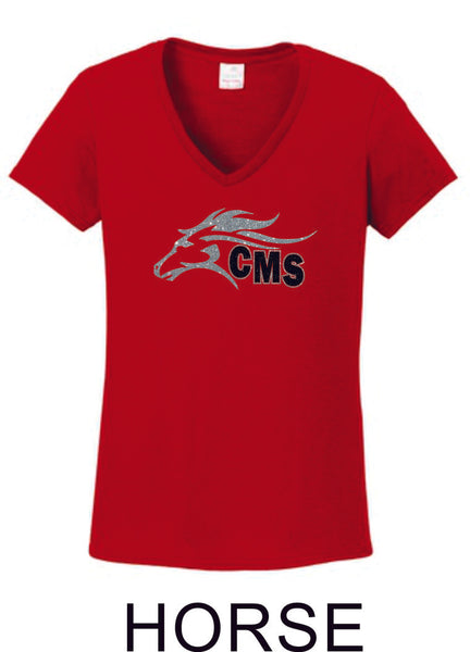 Cimarron Ladies Tee - 3 Designs- Matte or Glitter