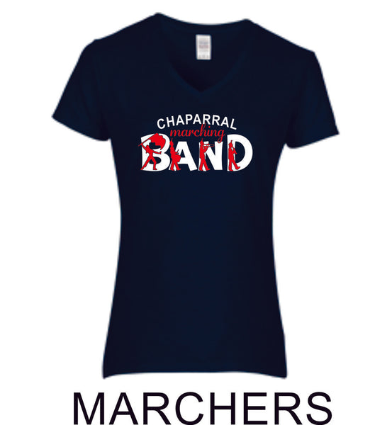 Chap Band Ladies Short Sleeve Tee- Matte or Glitter