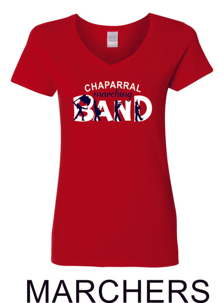 Chap Band Ladies Short Sleeve Tee- Matte or Glitter