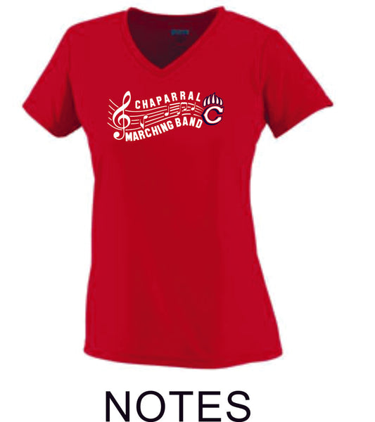 Chap Band Ladies Wicking T-Shirt- 3 Designs