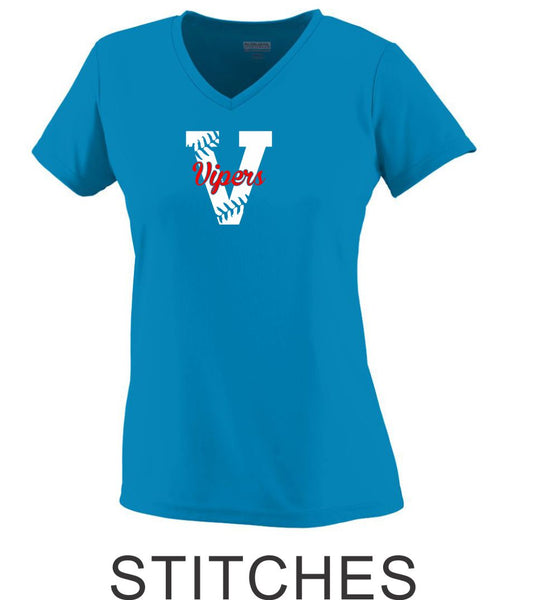 Vipers Ladies Wicking T-Shirt- 3 Designs