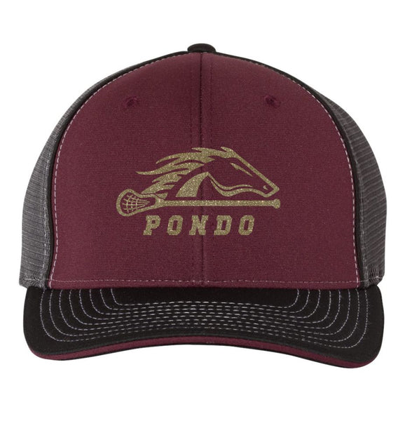 Pondo LAX  Richardson Fitted Sportsmesh Hat - Matte or Gitter