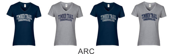 Timber Trail  Ladies Short Sleeve Tee- 5 Designs-Matte or Glitter