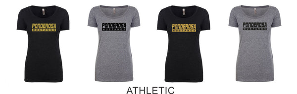 Pondo POMS Ladies Triblend Tee- 6 Designs- Matte or Glitter