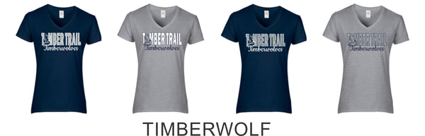 Timber Trail  Ladies Short Sleeve Tee- 5 Designs-Matte or Glitter
