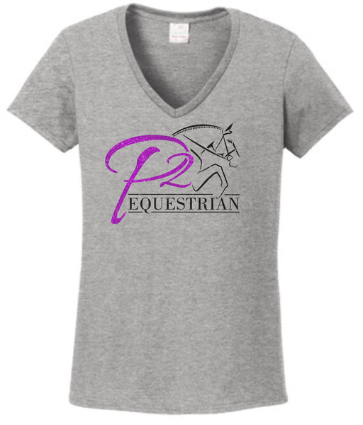P2 Equestrian Ladies Short Sleeve Tee- Matte or Glitter