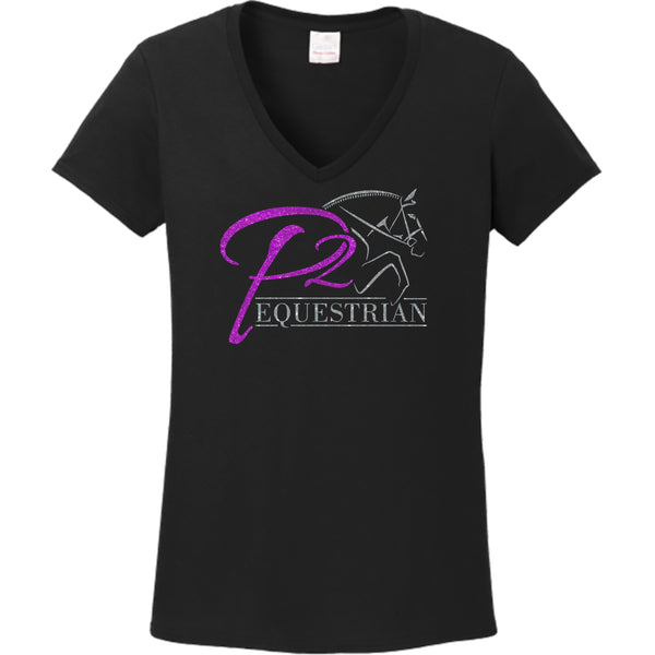 P2 Equestrian Ladies Short Sleeve Tee- Matte or Glitter