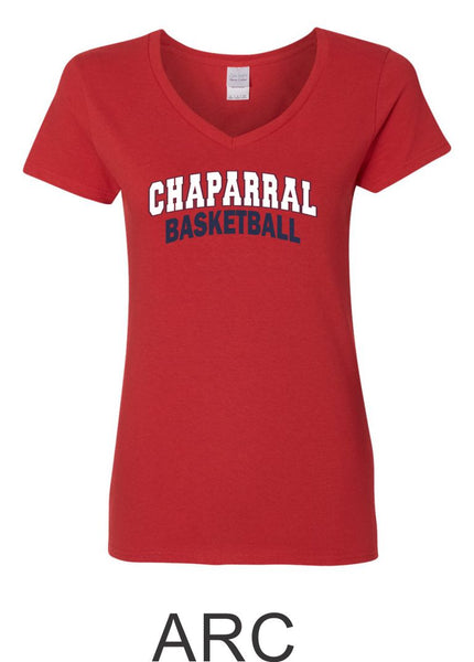 Chap Basketball Ladies Tee- 3 design- Matte or Glitter