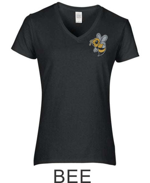 Sandlot Ladies Short Sleeve Tee- 2 designs-Matte or Glitter