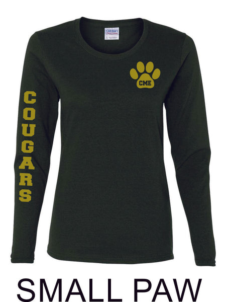 CME Long Sleeve Ladies Tee- 3 designs- Matte or Glitter