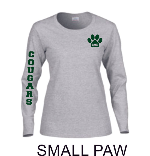 CME Long Sleeve Ladies Tee- 3 designs- Matte or Glitter