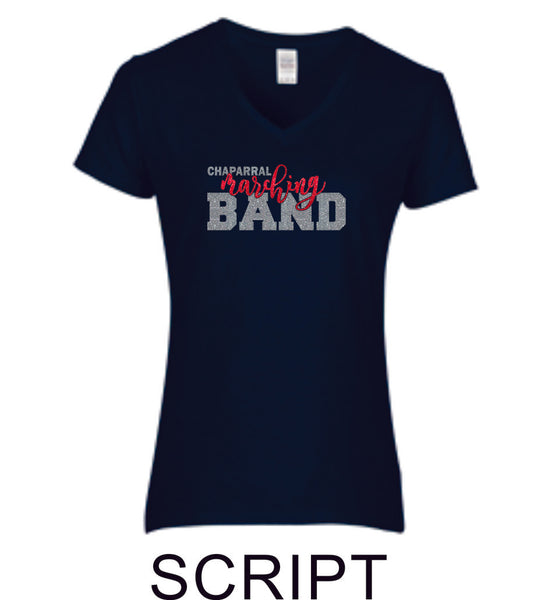 Chap Band Ladies Short Sleeve Tee- Matte or Glitter