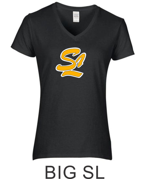 Sandlot Ladies Short Sleeve Tee- 2 designs-Matte or Glitter