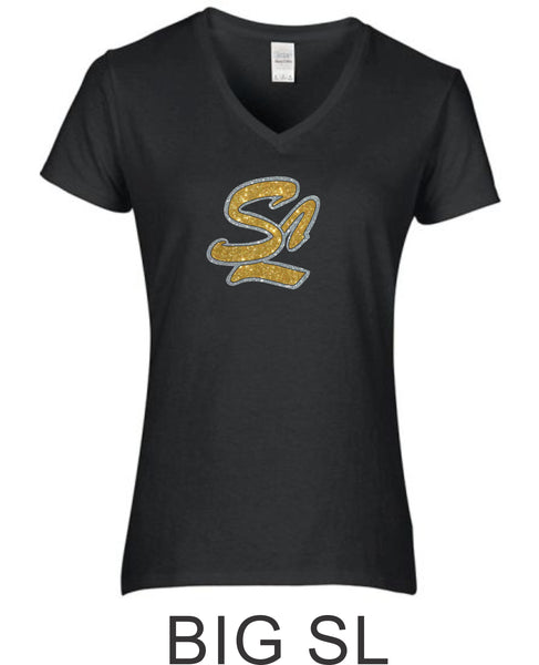 Sandlot Ladies Short Sleeve Tee- 2 designs-Matte or Glitter