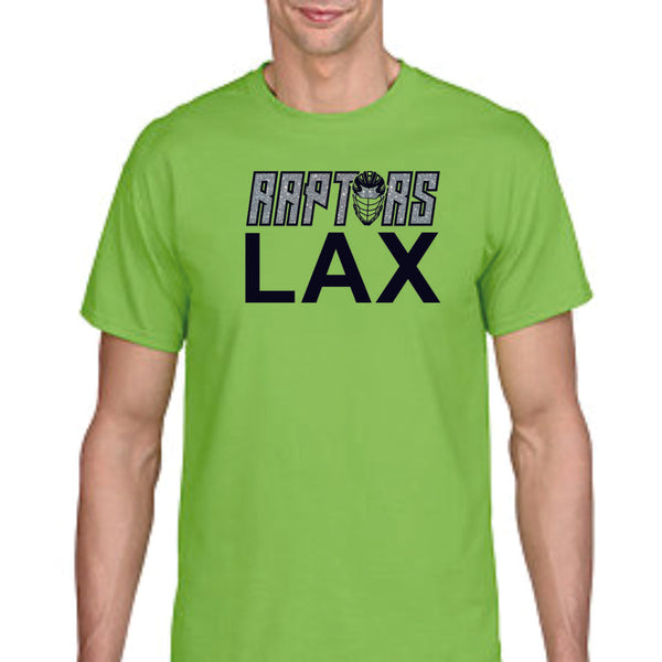 Raptors Lacrosse LAX Design Basic Tee- Matte or Glitter