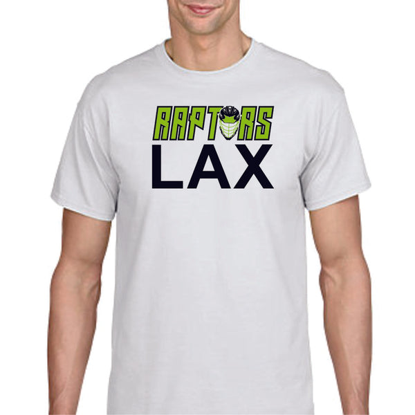 Raptors Lacrosse LAX Design Basic Tee- Matte or Glitter