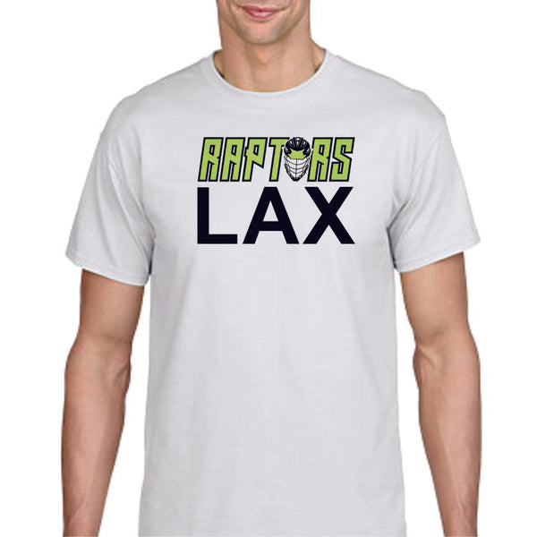 Raptors Lacrosse LAX Design Basic Tee- Matte or Glitter