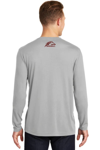 Pondo Baseball Long Sleeve Cotton Touch Wicking Tee- 5 Designs