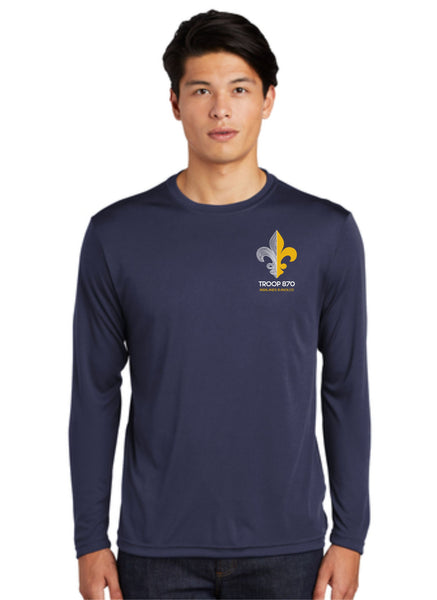 Troop 870 Long Sleeve Wicking Tee- Youth, Ladies, Unisex sizes