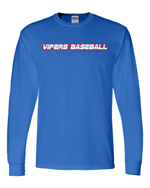 Vipers New Long Sleeve Tee-Matte or Glitter