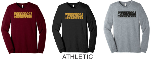 Pondo POMS Unisex Long Sleeve Tee- 6 Designs- Matte or Glitter