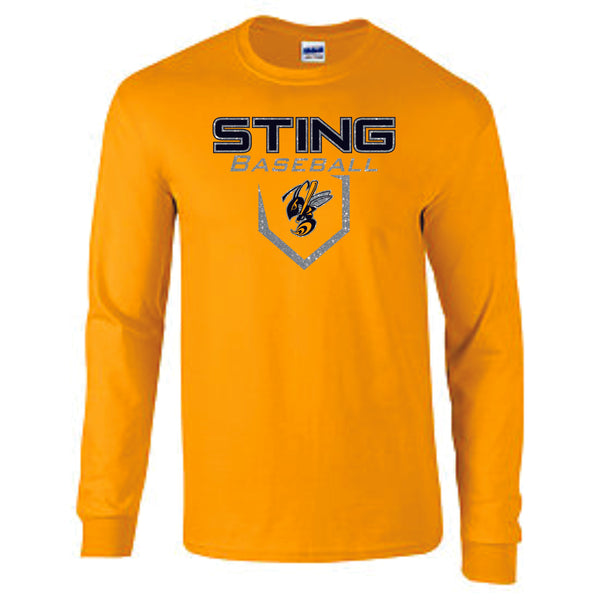 Sting Long Sleeve Tee- New Logo-Matte or Glitter