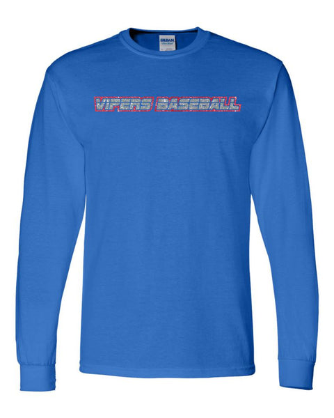 Vipers New Long Sleeve Tee-Matte or Glitter