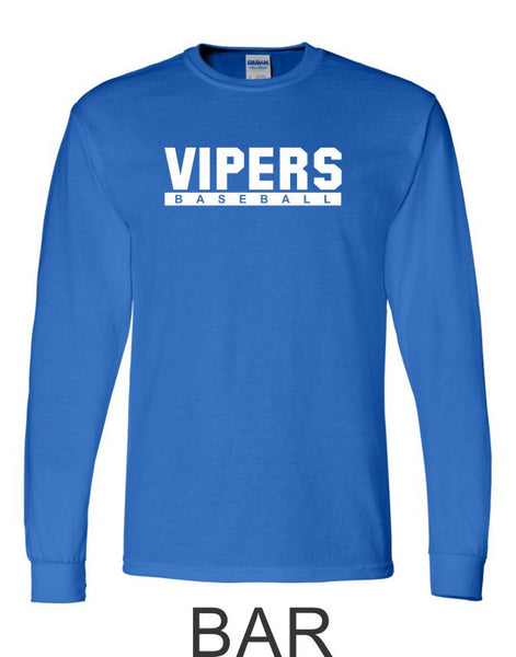 Vipers Long Sleeve Tee- 4 designs