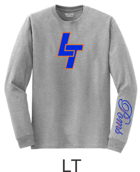 LT Poms Long Sleeve Tee - 3 designs-Matte or Glitter